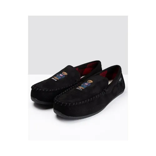 polo ralph lauren dezi black slippers