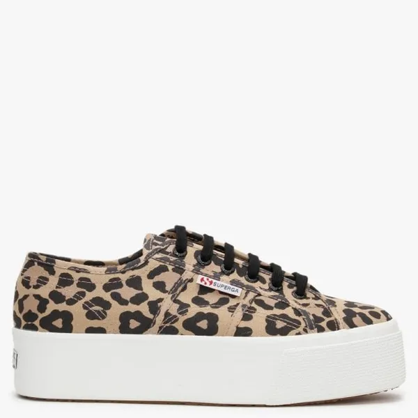 leopard print superga trainers