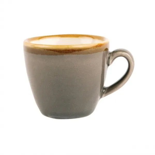 Pack of 6 Olympia Kiln Cappuccino Saucer Smoke 140mm Porcelain 