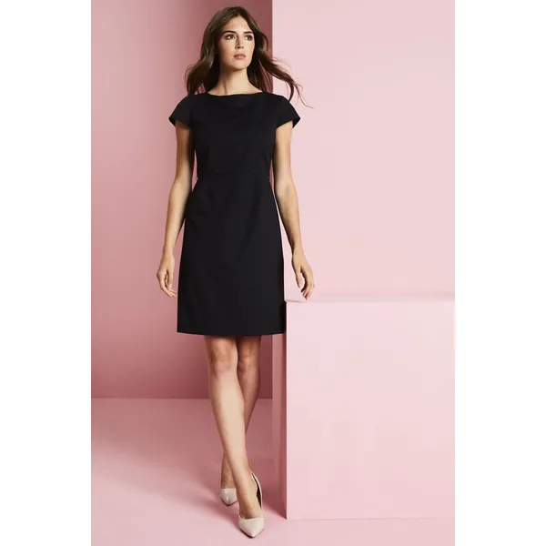 FD2780 new A line black shift dress Free P+P Manufactured by Simon Jersey 